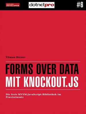 cover image of Forms over Data mit Knockout.js